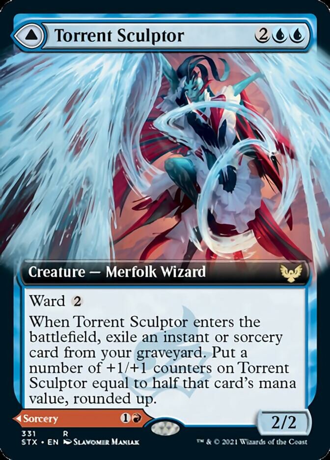 Torrent Sculptor // Flamethrower Sonata (Extended) [Strixhaven: School of Mages] (STX 331)
