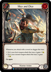 Slice and Dice (Yellow) [EVR058] 1st Edition Rainbow Foil