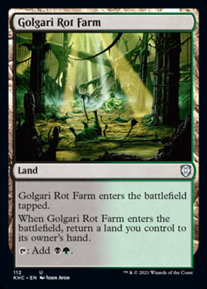 Golgari Rot Farm [Kaldheim Commander] (KHC 112)