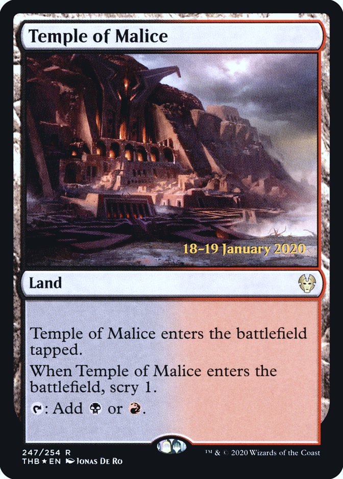 Temple of Malice [Theros Beyond Death Prerelease Promos] (PTHB 247S)