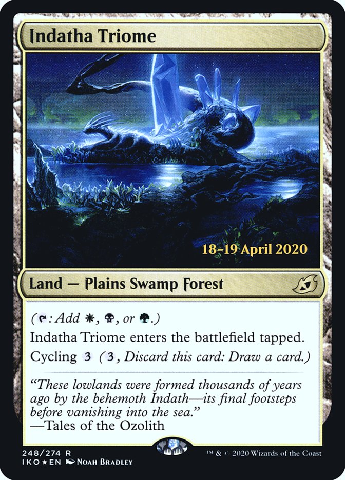 Indatha Triome  [Ikoria: Lair of Behemoths Prerelease Promos] (PIKO 248S)