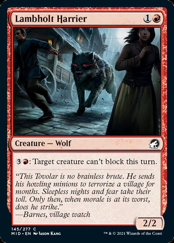 Lambholt Harrier [Innistrad: Midnight Hunt] (MID 145)
