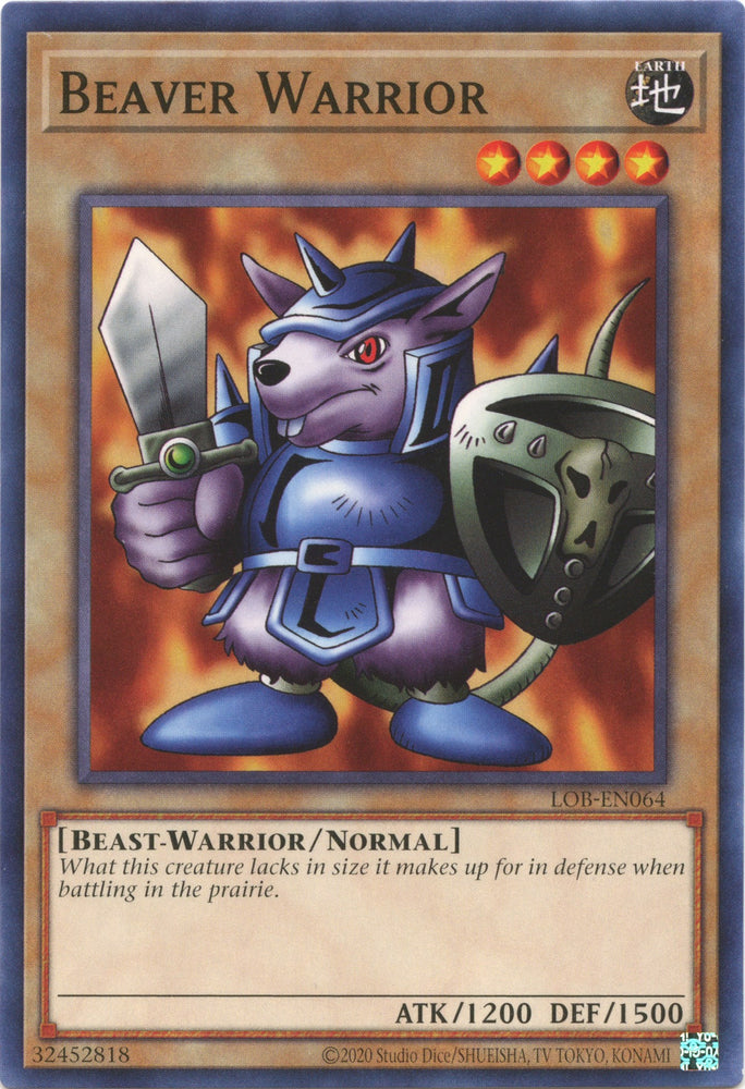 Beaver Warrior [LOB-EN064] Common