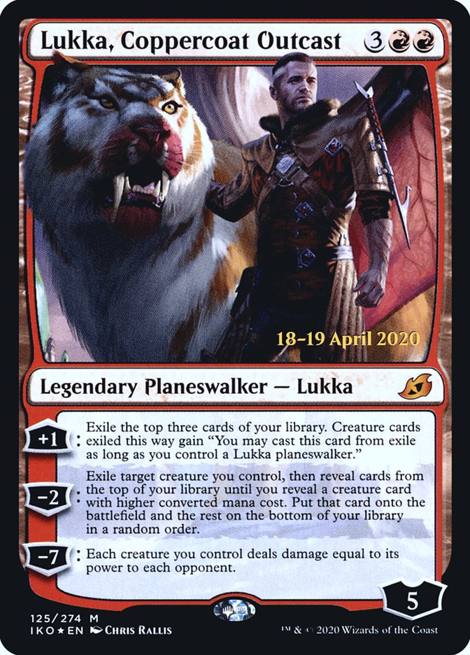Lukka, Coppercoat Outcast  [Ikoria: Lair of Behemoths Prerelease Promos] (PIKO 125S)