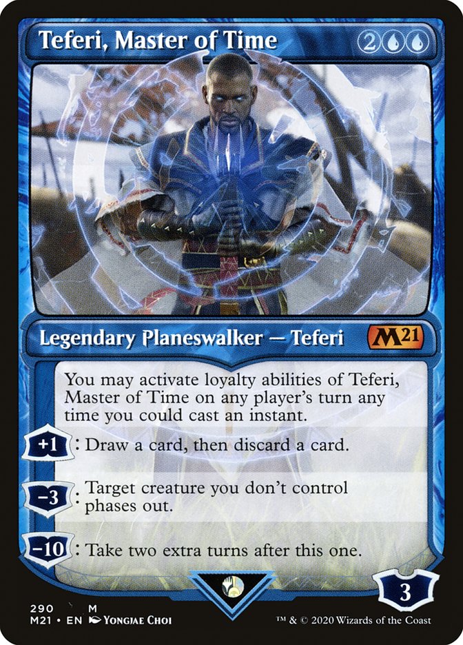 Teferi, Master of Time (Showcase) (290) [Core Set 2021] (M21 290)