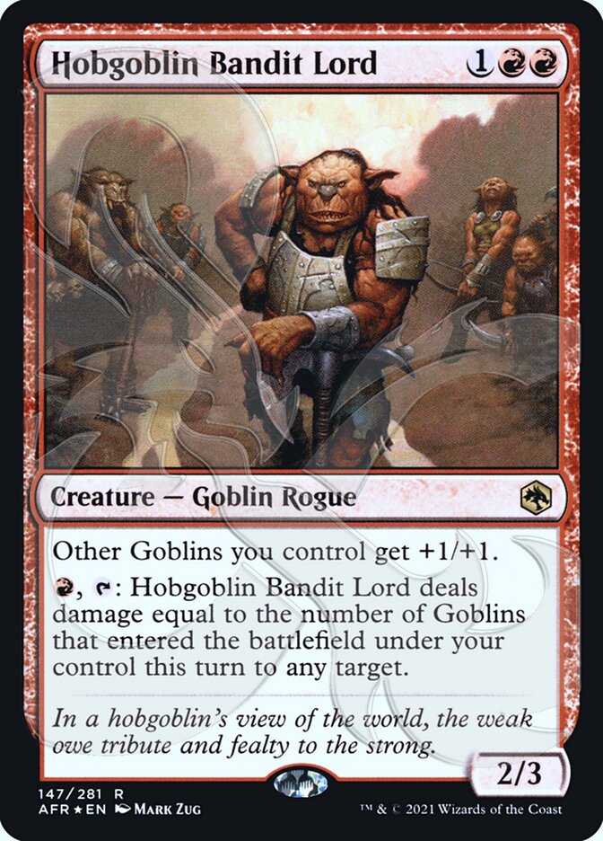 Hobgoblin Bandit Lord (Ampersand Promo) [Dungeons & Dragons: Adventures in the Forgotten Realms Promos] (PAFR 147A)
