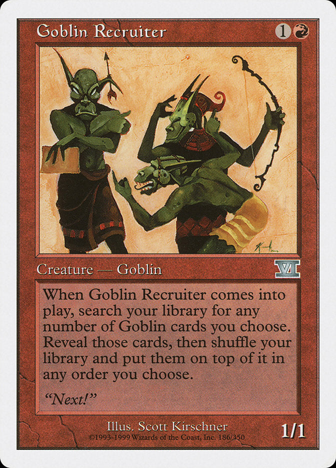 Goblin Recruiter [Classic Sixth Edition] (6ED 186)