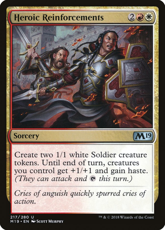 Heroic Reinforcements [Core Set 2019] (M19 217)