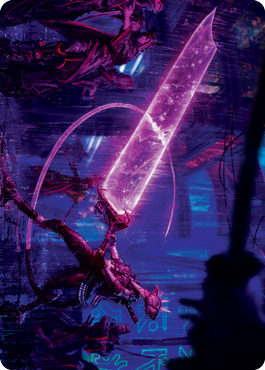 Enormous Energy Blade Art Card [Kamigawa: Neon Dynasty Art Series] (ANEO 16)