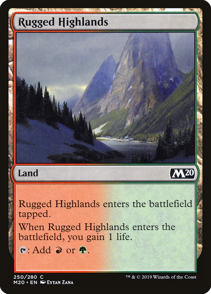 Rugged Highlands [Core Set 2020] (M20 250)