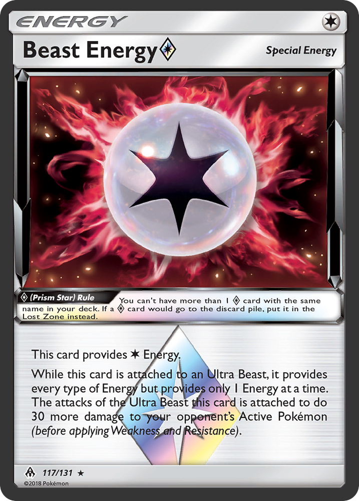 Beast Energy (Prism Star) (117/131) [Sun & Moon: Forbidden Light]