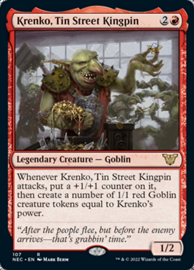 Krenko, Tin Street Kingpin [Kamigawa: Neon Dynasty Commander] (NEC 107)