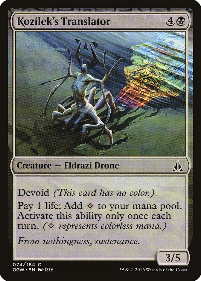 Kozilek's Translator [Oath of the Gatewatch] (OGW 74)