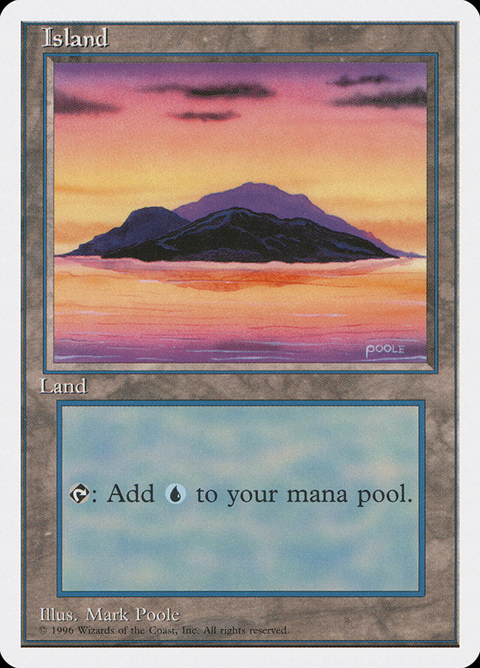 Island (Dark Clouds, Signature on Bottom Right) [Introductory Two-Player Set] (ITP 56)