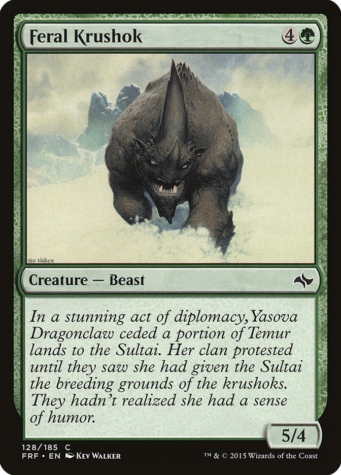 Feral Krushok [Fate Reforged] (FRF 128)