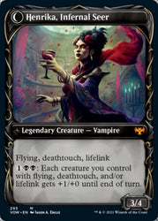 Henrika Domnathi // Henrika, Infernal Seer (Showcase Fang Frame) [Innistrad: Crimson Vow] (VOW 293)