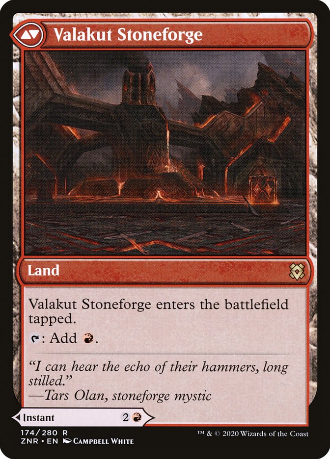 Valakut Awakening // Valakut Stoneforge [Zendikar Rising] (ZNR 174)