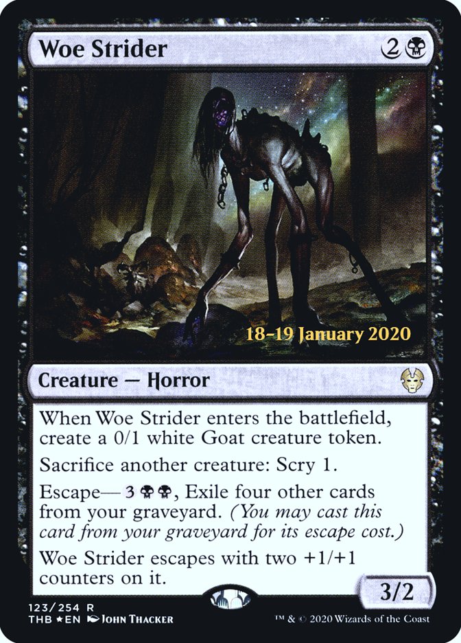 Woe Strider [Theros Beyond Death Prerelease Promos] (PTHB 123S)
