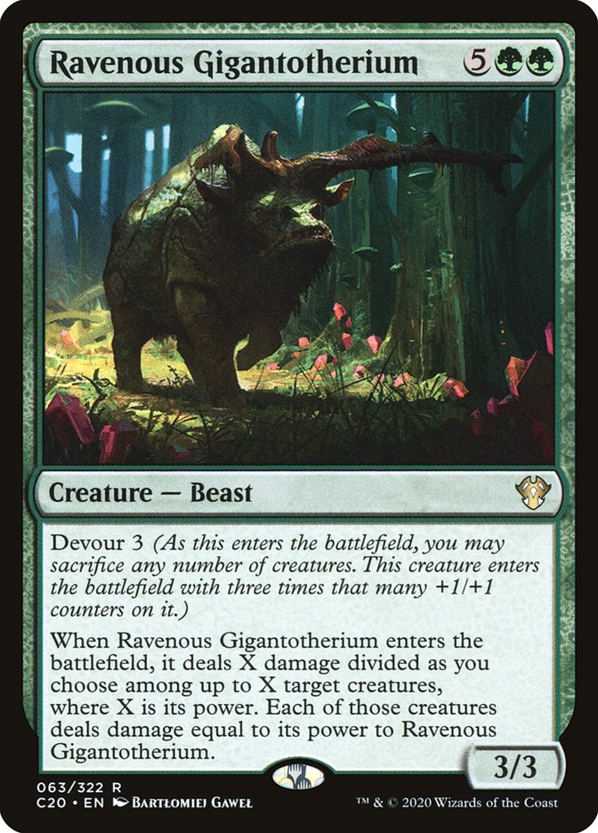 Ravenous Gigantotherium [Commander 2020] (C20 63)