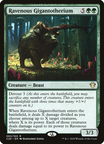 Ravenous Gigantotherium [Commander 2020] (C20 63)