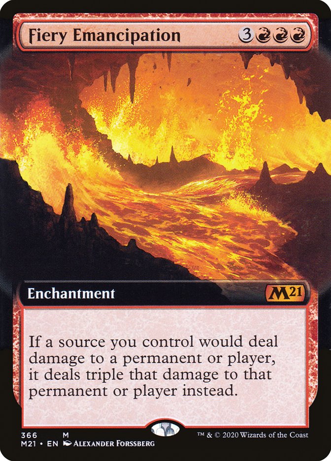 Fiery Emancipation (Extended Art) [Core Set 2021] (M21 366)