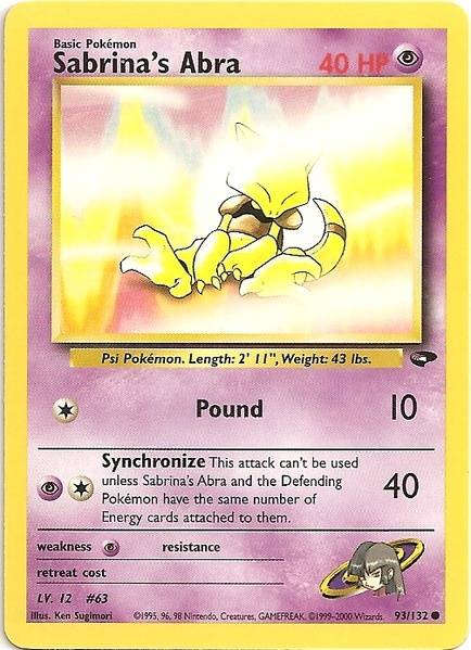 Sabrina's Abra (93/132) [Gym Challenge]