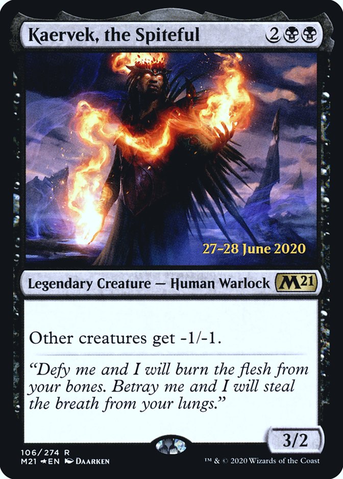 Kaervek, the Spiteful  [Core Set 2021 Prerelease Promos] (PM21 106S)