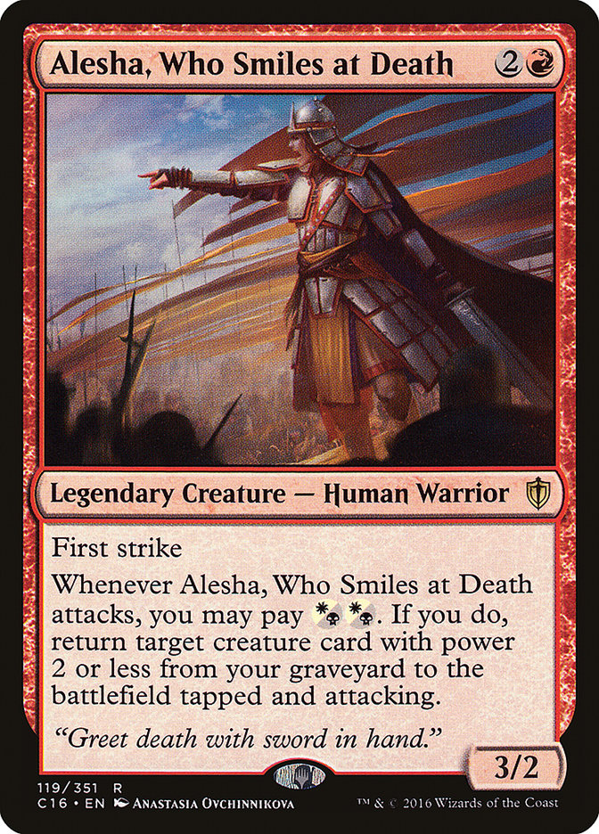Alesha, Who Smiles at Death [Commander 2016] (C16 119)