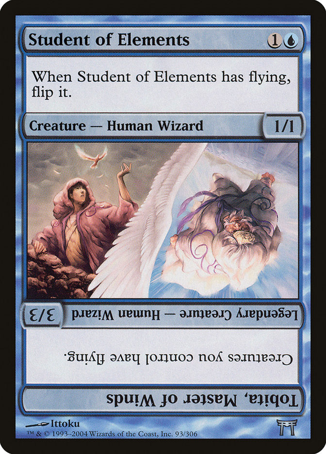 Student of Elements // Tobita, Master of Winds [Champions of Kamigawa] (CHK 93)