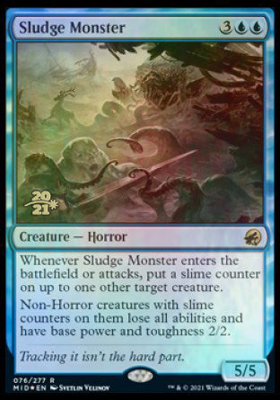 Sludge Monster [Innistrad: Midnight Hunt Prerelease Promos] (PMID 76)