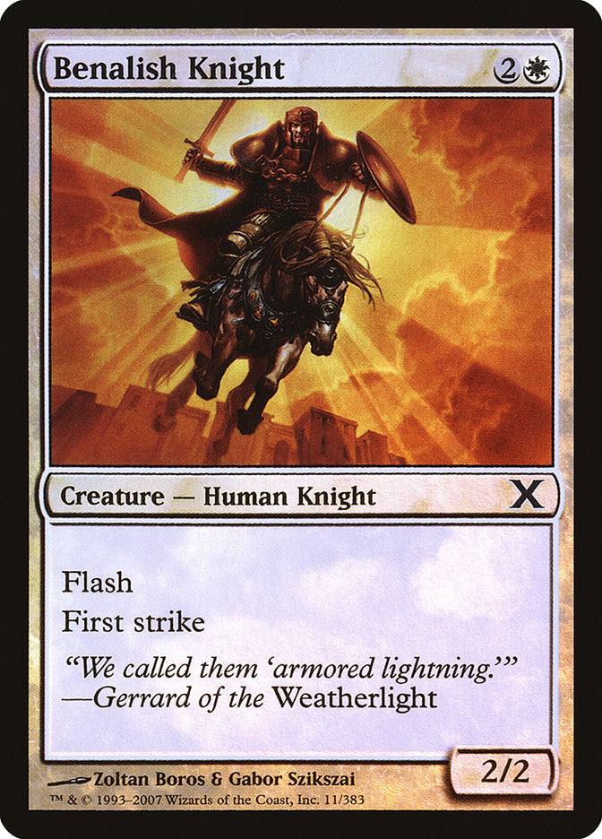 Benalish Knight (Premium Foil) [Tenth Edition] (10E 11)