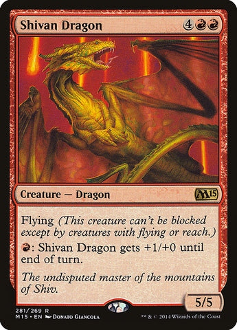Shivan Dragon [Magic 2015] (M15 281)