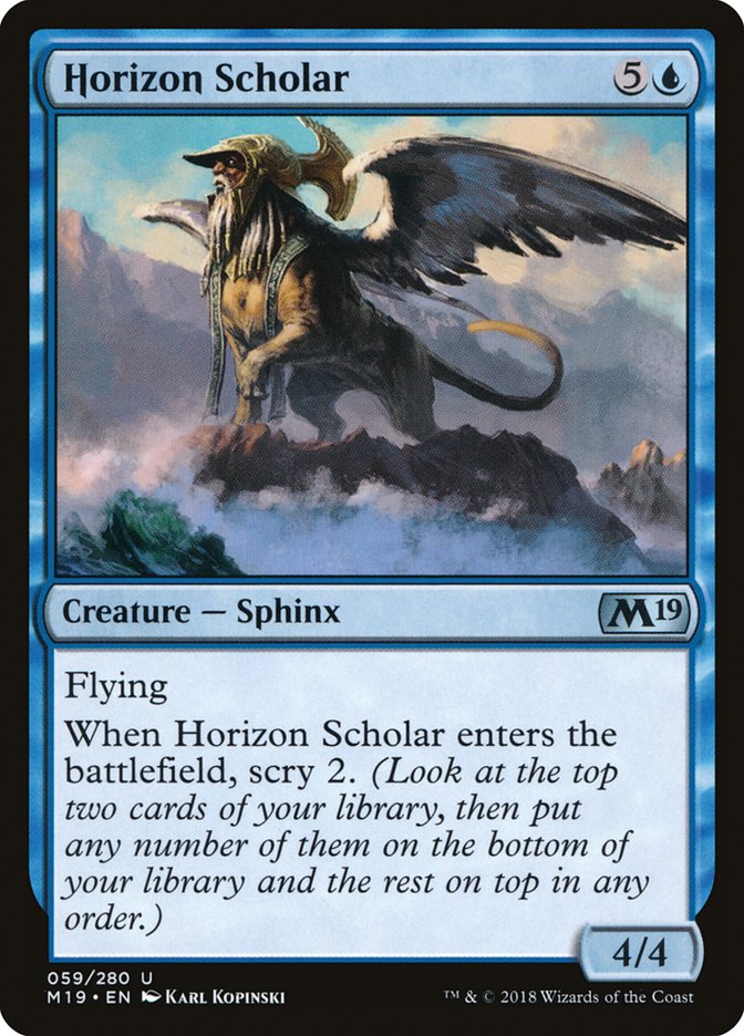 Horizon Scholar [Core Set 2019] (M19 59)