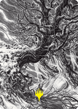 Forest Art Card (Gold-Stamped Signature) [Innistrad: Crimson Vow Art Series] (AVOW 81)