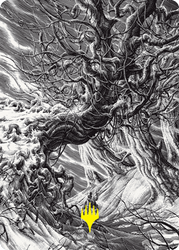 Forest Art Card (Gold-Stamped Signature) [Innistrad: Crimson Vow Art Series] (AVOW 81)