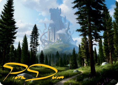 Forest (278) Art Card (Gold-Stamped Signature) [Dungeons & Dragons: Adventures in the Forgotten Realms Art Series] (AAFR 61)