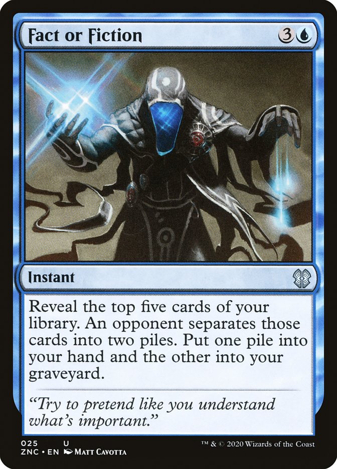 Fact or Fiction [Zendikar Rising Commander] (ZNC 25)