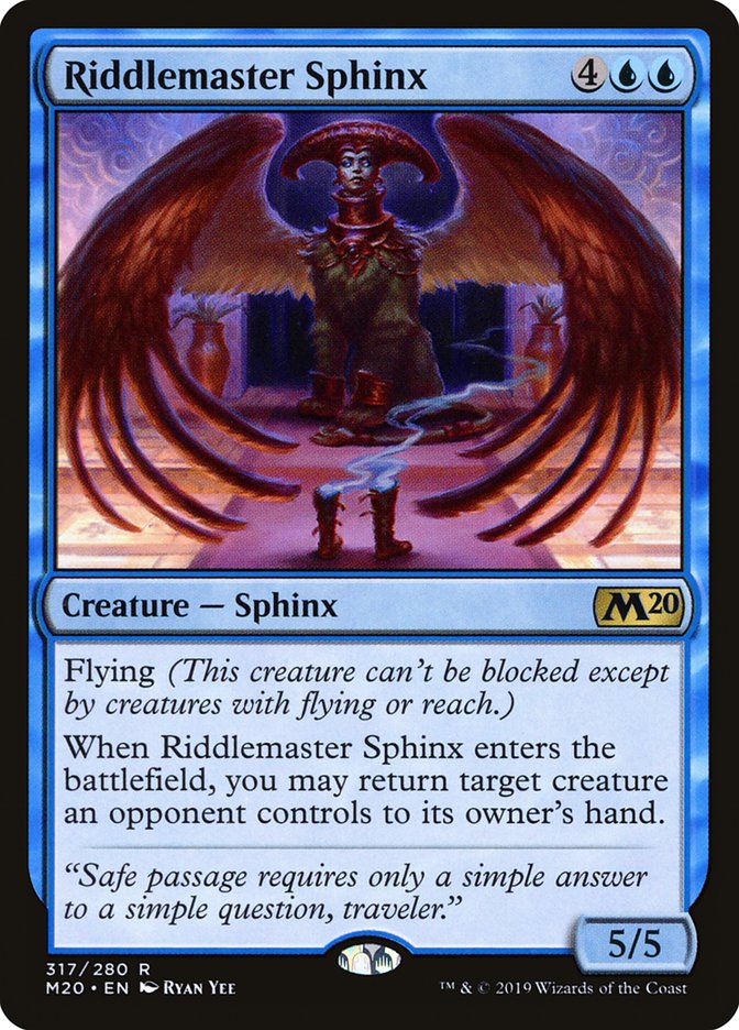 Riddlemaster Sphinx [Core Set 2020] (M20 317)