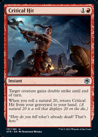 Critical Hit [Dungeons & Dragons: Adventures in the Forgotten Realms] (AFR 137)