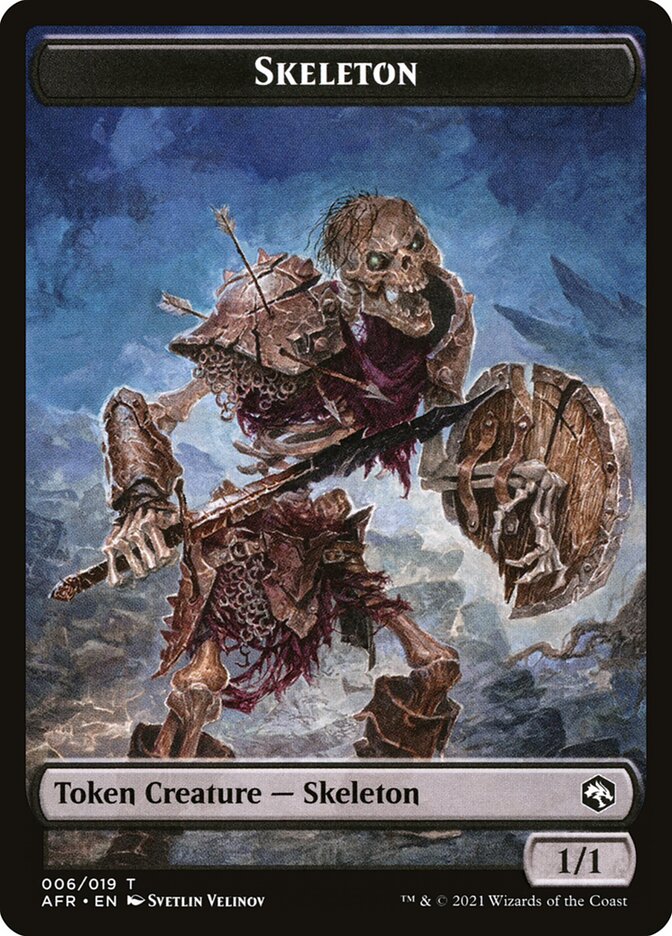 Illusion // Skeleton Double-sided Token [Dungeons & Dragons: Adventures in the Forgotten Realms Commander Tokens] (TAFC 3)