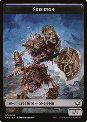 Illusion // Skeleton Double-sided Token [Dungeons & Dragons: Adventures in the Forgotten Realms Commander Tokens] (TAFC 3)