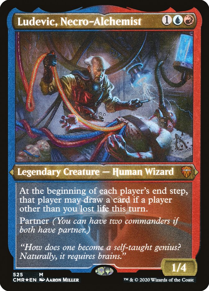 Ludevic, Necro-Alchemist [Commander Legends Etched] (PCMR 525)