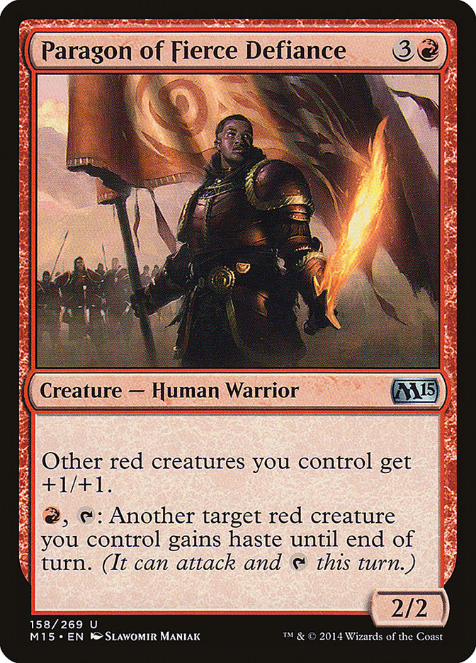 Paragon of Fierce Defiance [Magic 2015] (M15 158)