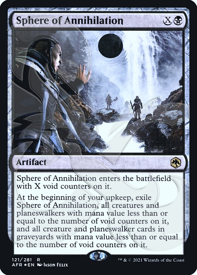 Sphere of Annihilation (Ampersand Promo) [Dungeons & Dragons: Adventures in the Forgotten Realms Promos] (PAFR 121A)