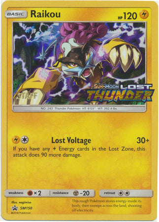 Raikou (Staff Prerelease Promo) (SM150) [Sun & Moon: Black Star Promos]