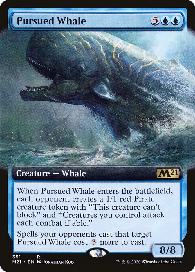 Pursued Whale (Extended Art) [Core Set 2021] (M21 351)