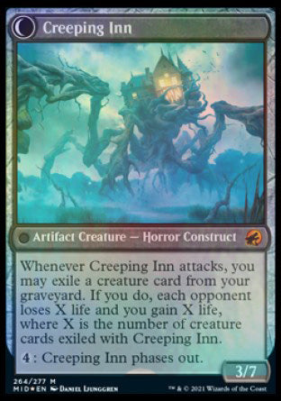 Hostile Hostel // Creeping Inn [Innistrad: Midnight Hunt Prerelease Promos] (PMID 264)