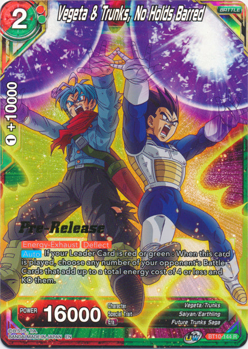 Vegeta & Trunks, No Holds Barred [BT10-144]