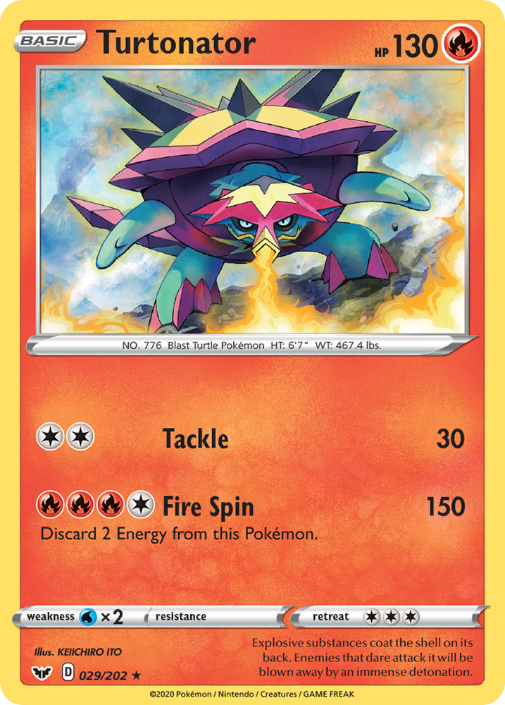 Turtonator (29/202) [Sword & Shield: Base Set]
