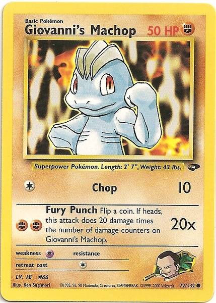 Giovanni's Machop (72/132) [Gym Challenge]